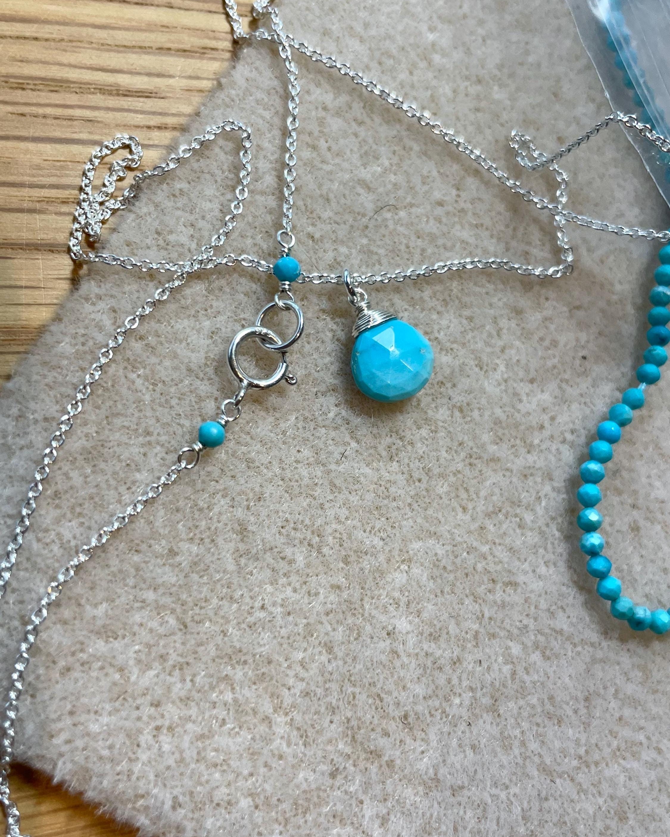 Turquoise Necklace, December Birthstone Hannah May Jewelry