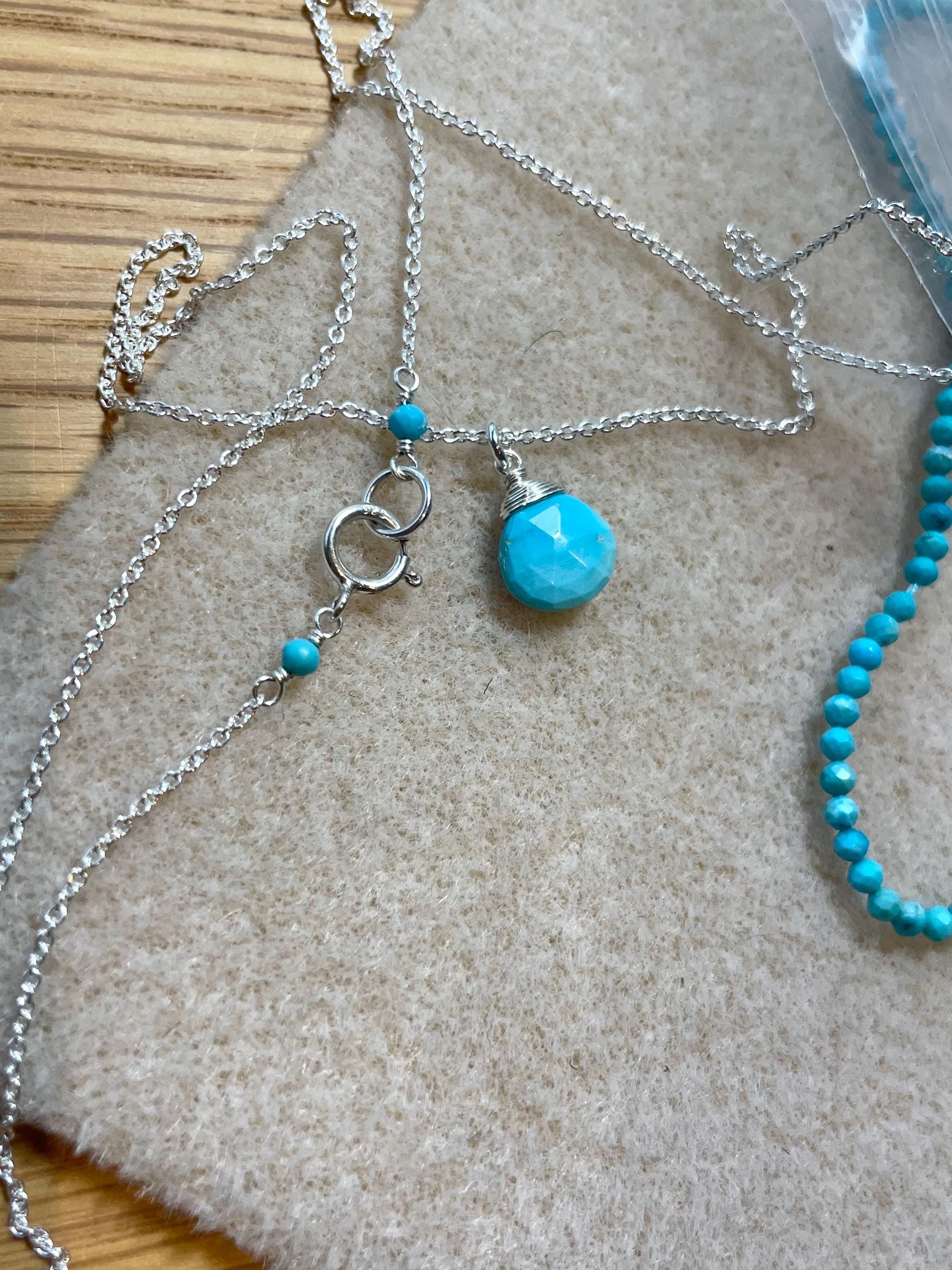 Turquoise Necklace, December Birthstone Hannah May Jewelry
