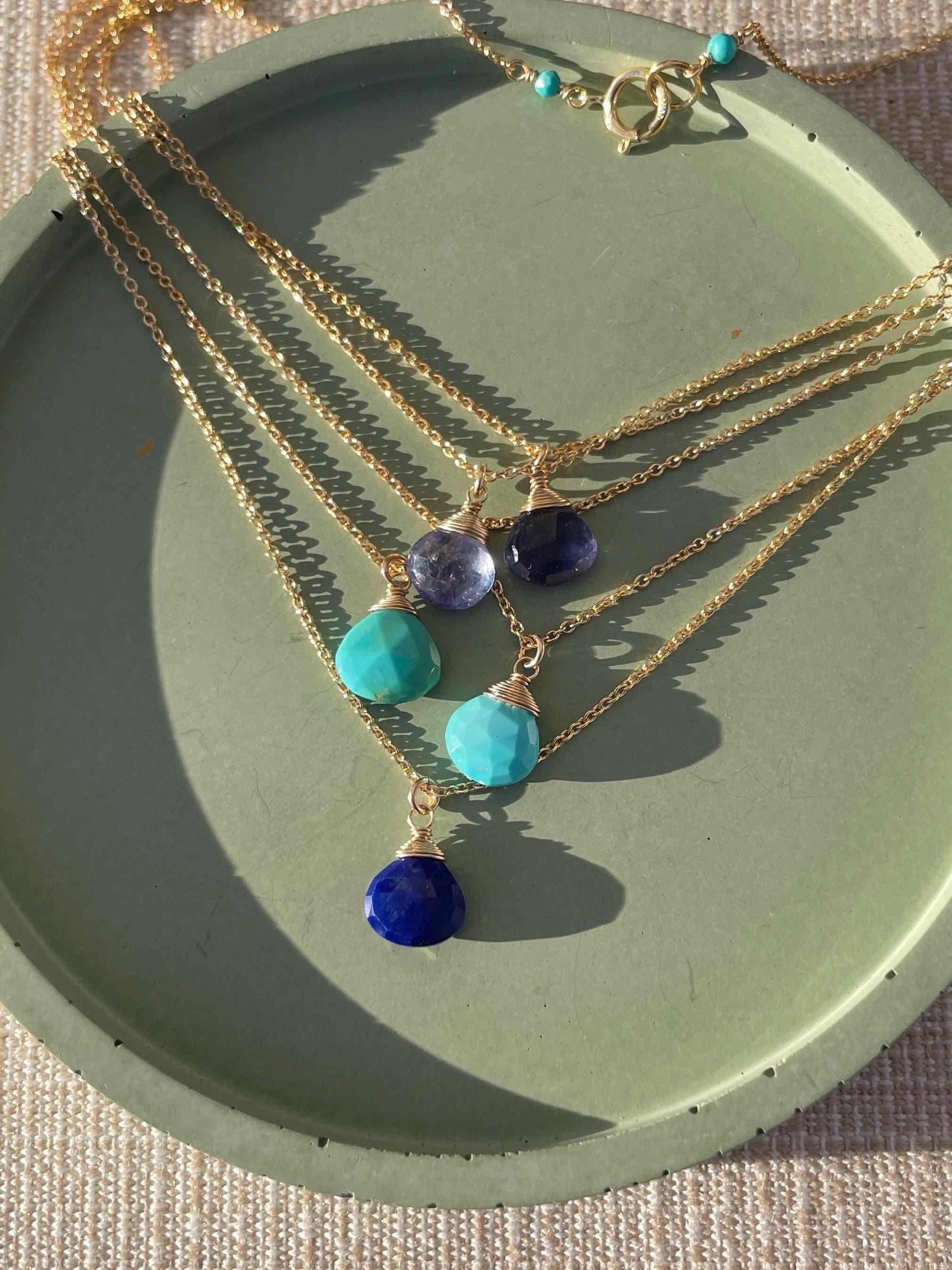 Turquoise Necklace, December Birthstone Hannah May Jewelry