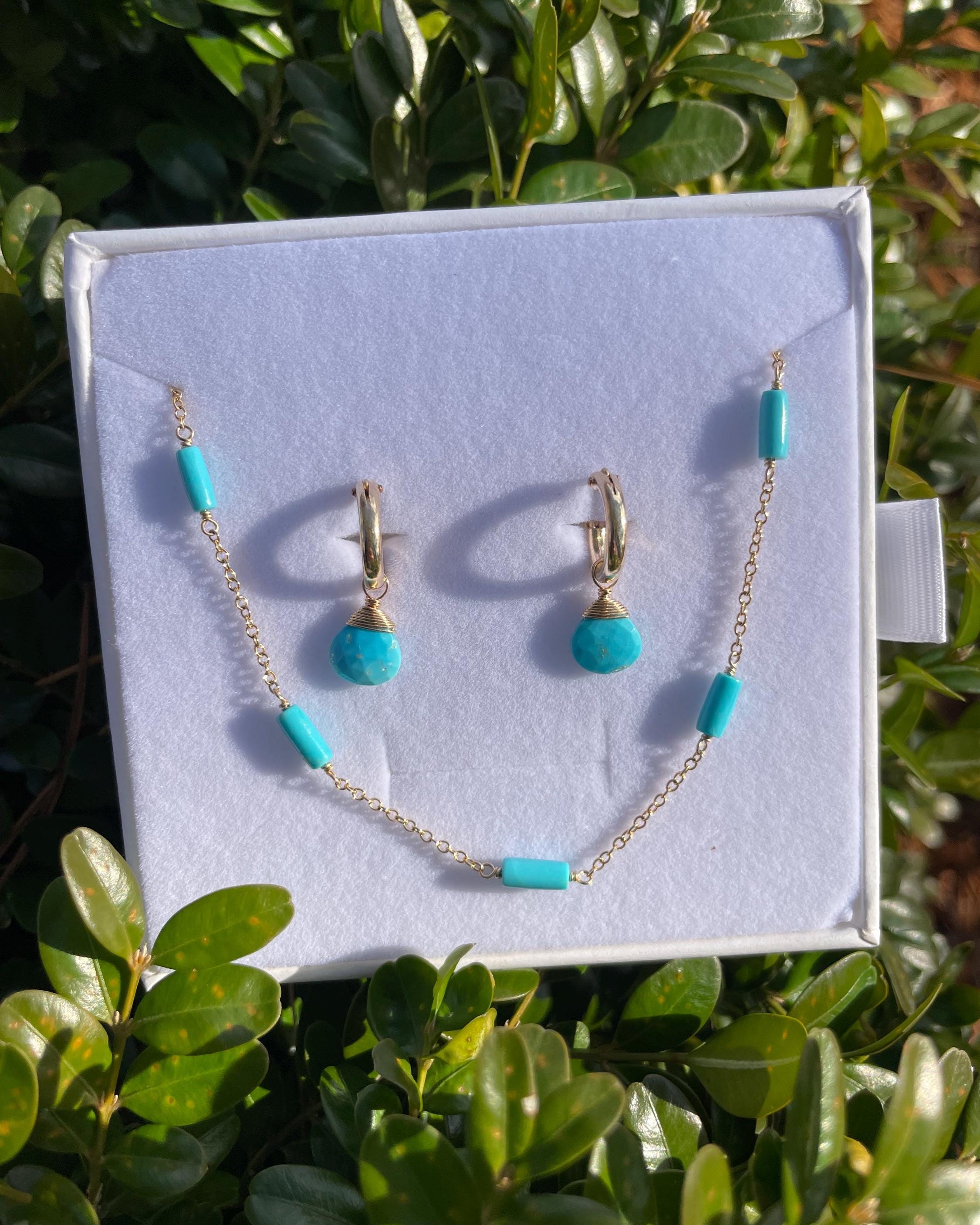 Gemstone Station Necklace Hannah May Jewelry