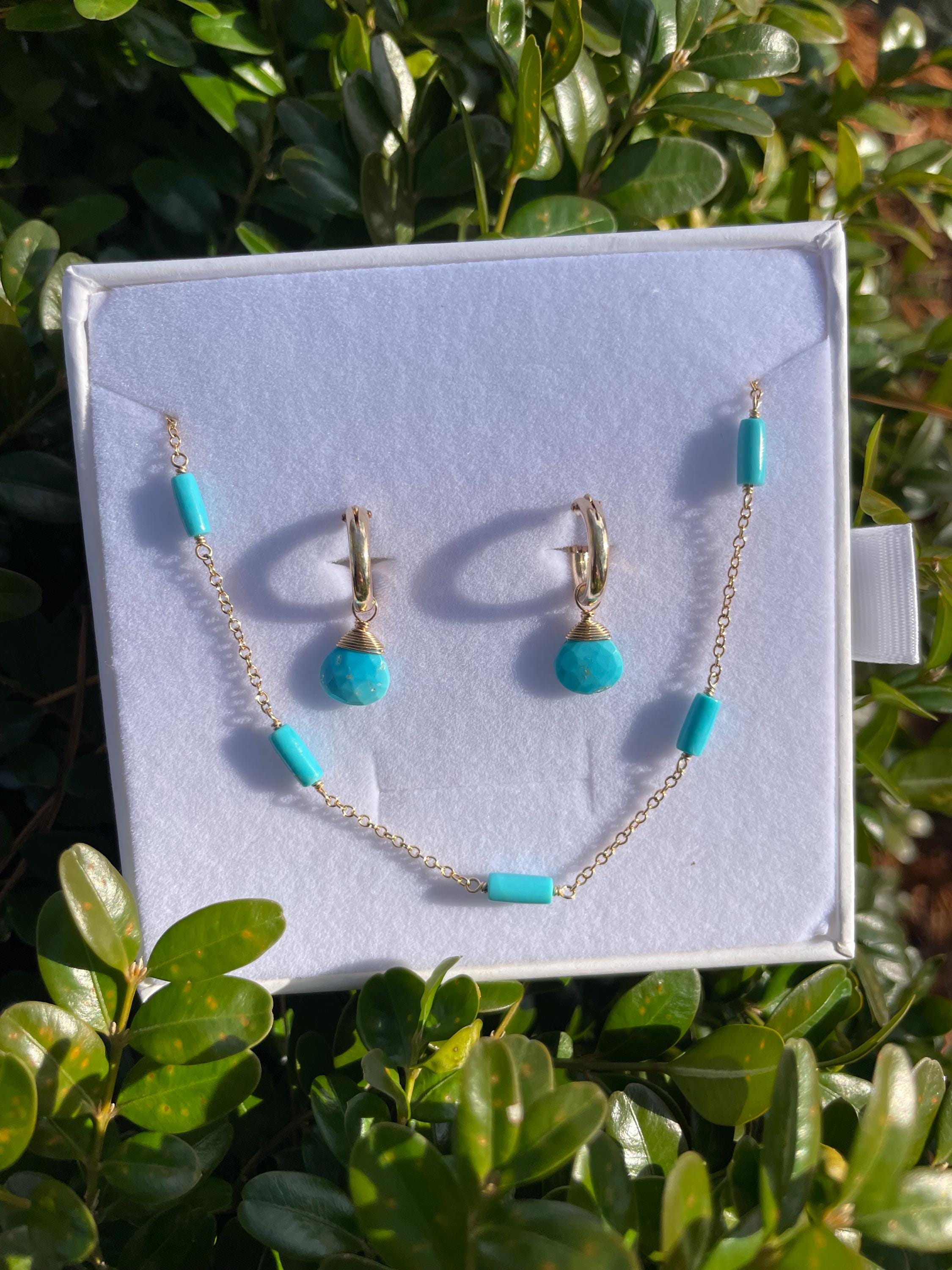 Gemstone Station Necklace Hannah May Jewelry