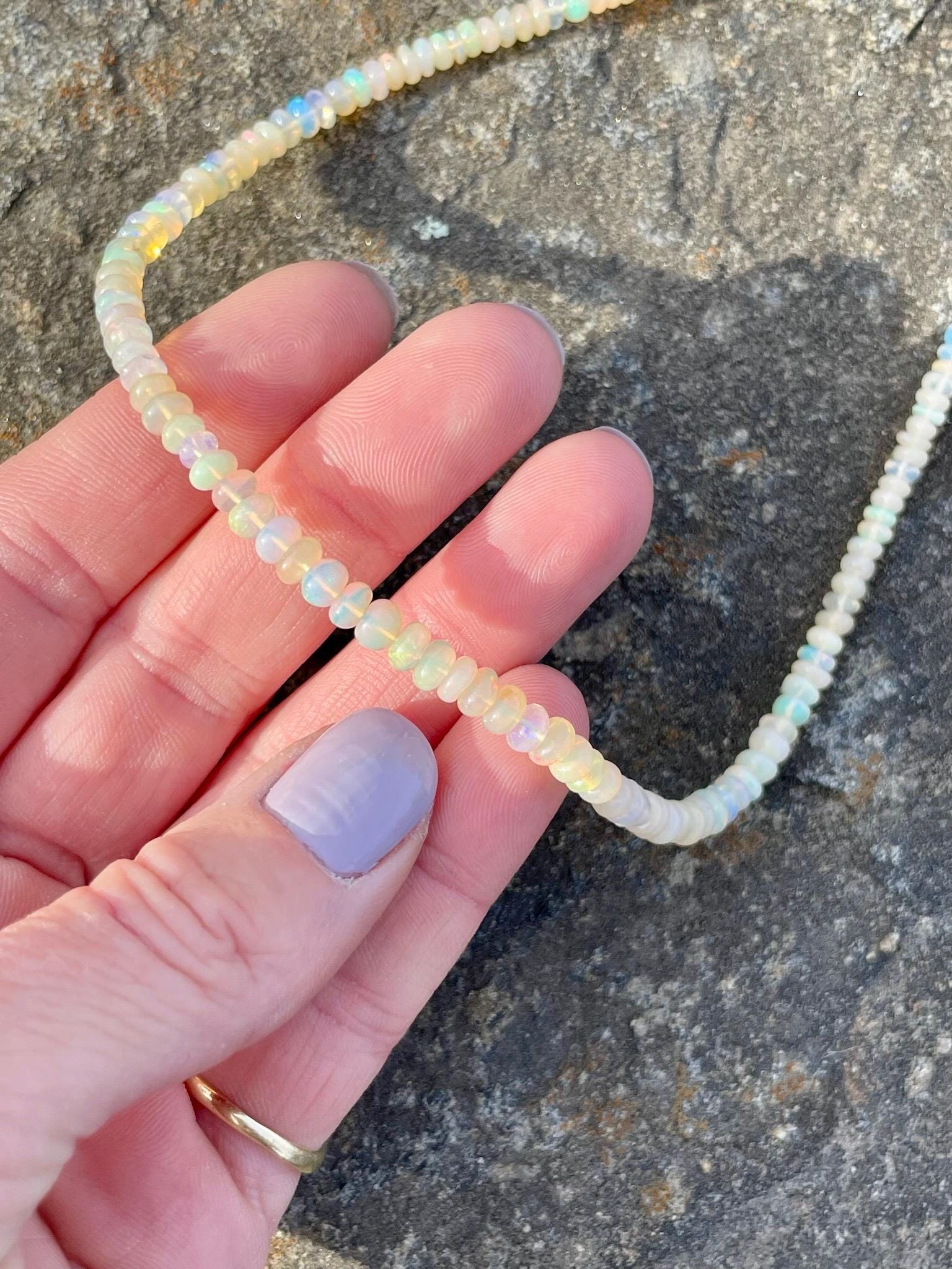 Opal Beaded Necklace Hannah May Jewelry