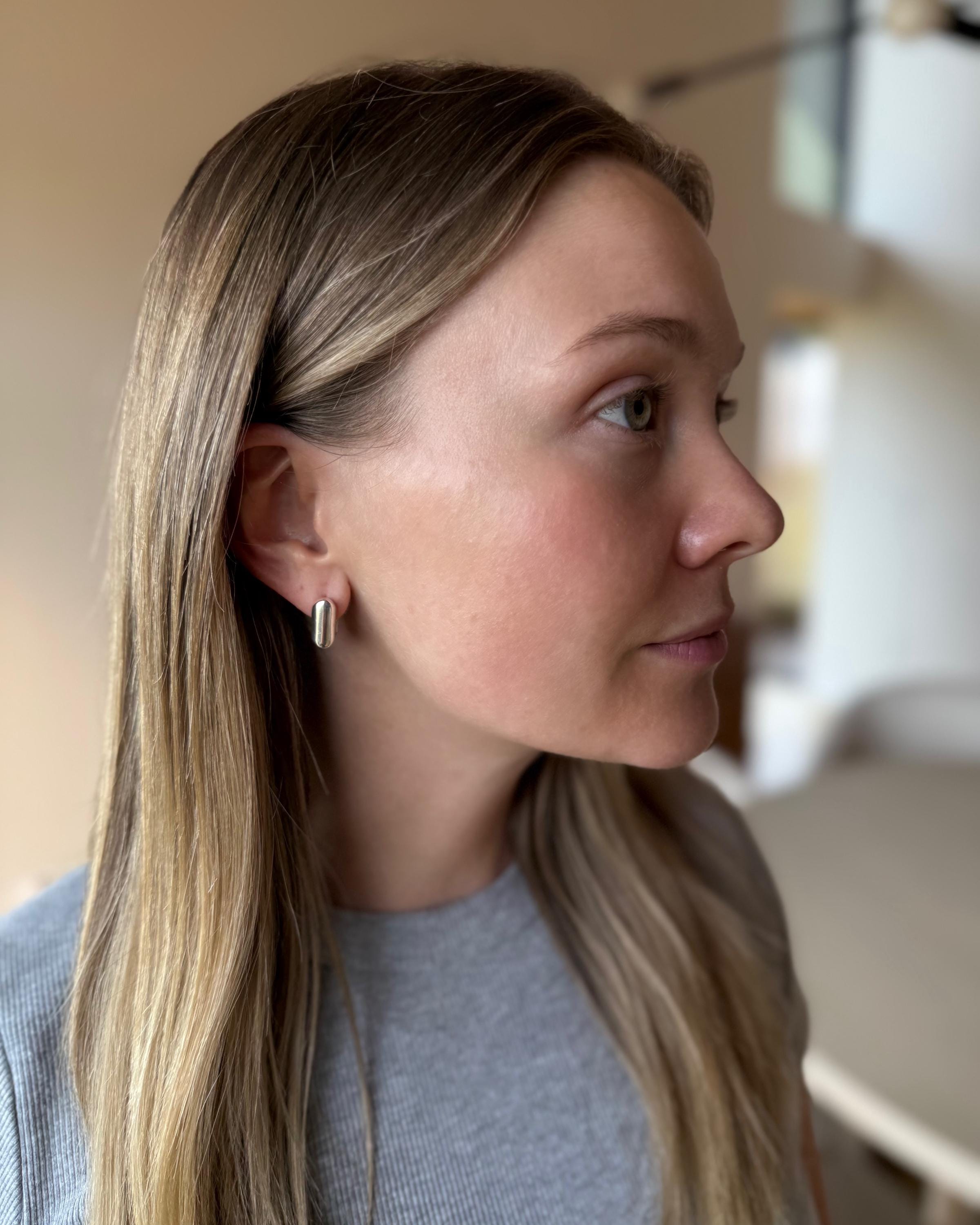 Bold 925 Sterling Silver Square Hoop Earrings – Thick Geometric Statement Hoops Hannah May Jewelry