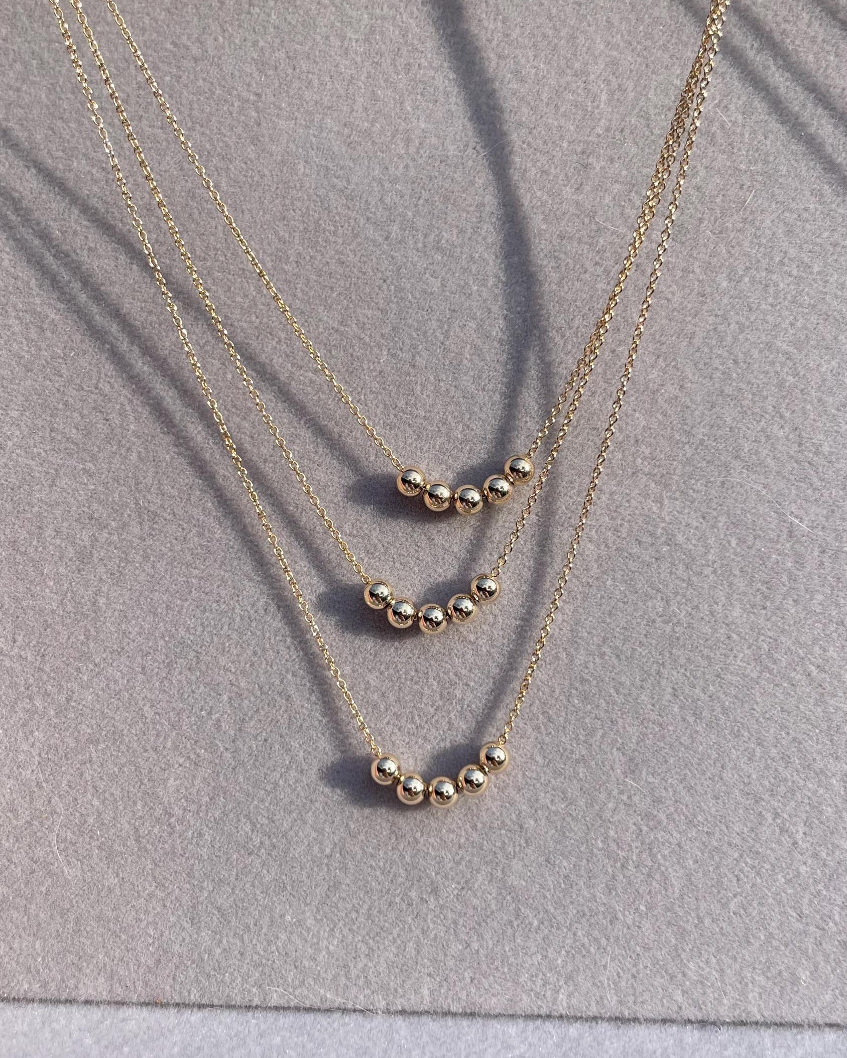 Gold Chain Necklace, Fidget Necklace, Layering Necklace Hannah May Jewelry