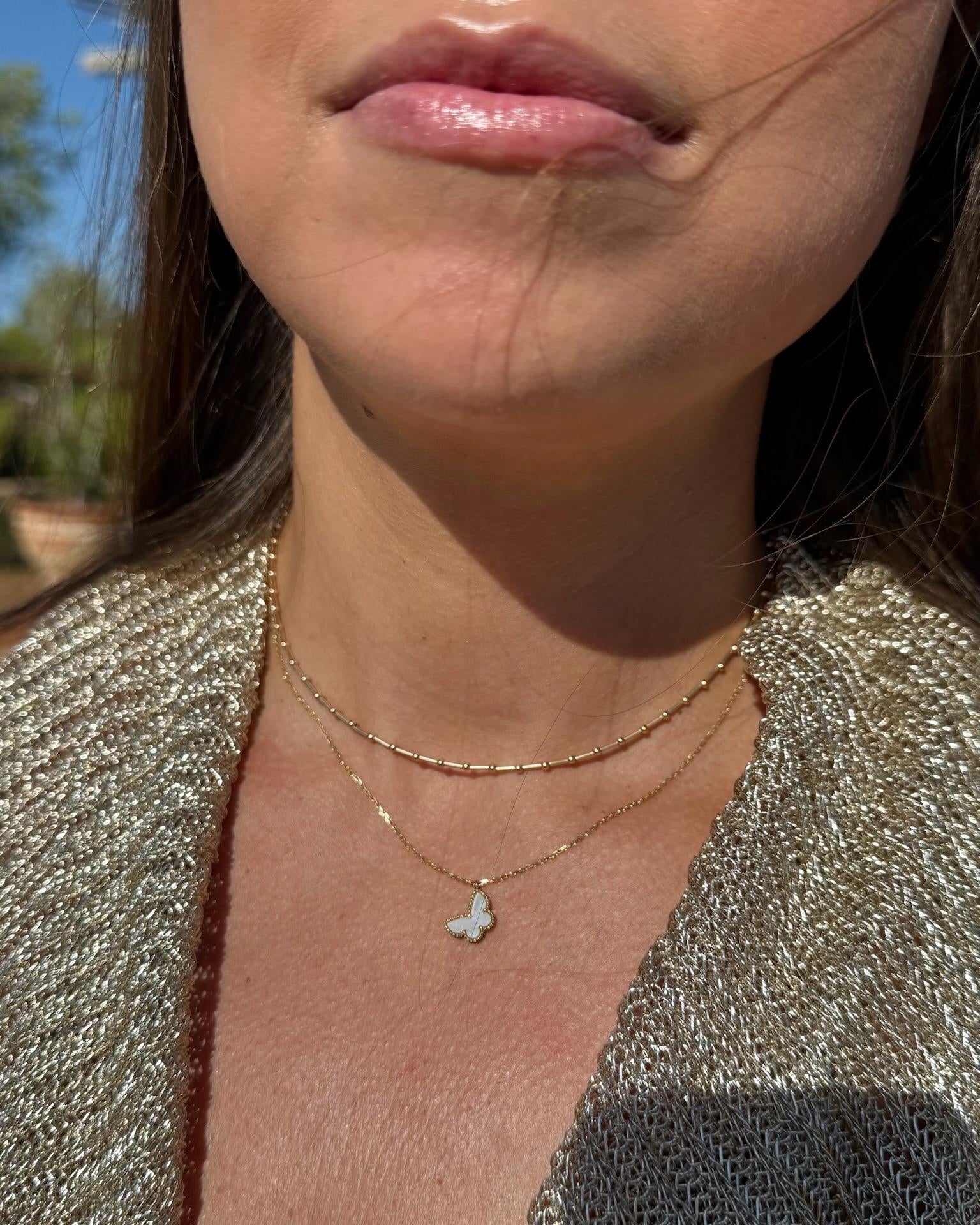 Beaded Bar Choker Necklace by Hannah May Jewelry