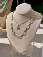 Gold Paperclip Chain Necklace by Hannah May Jewelry