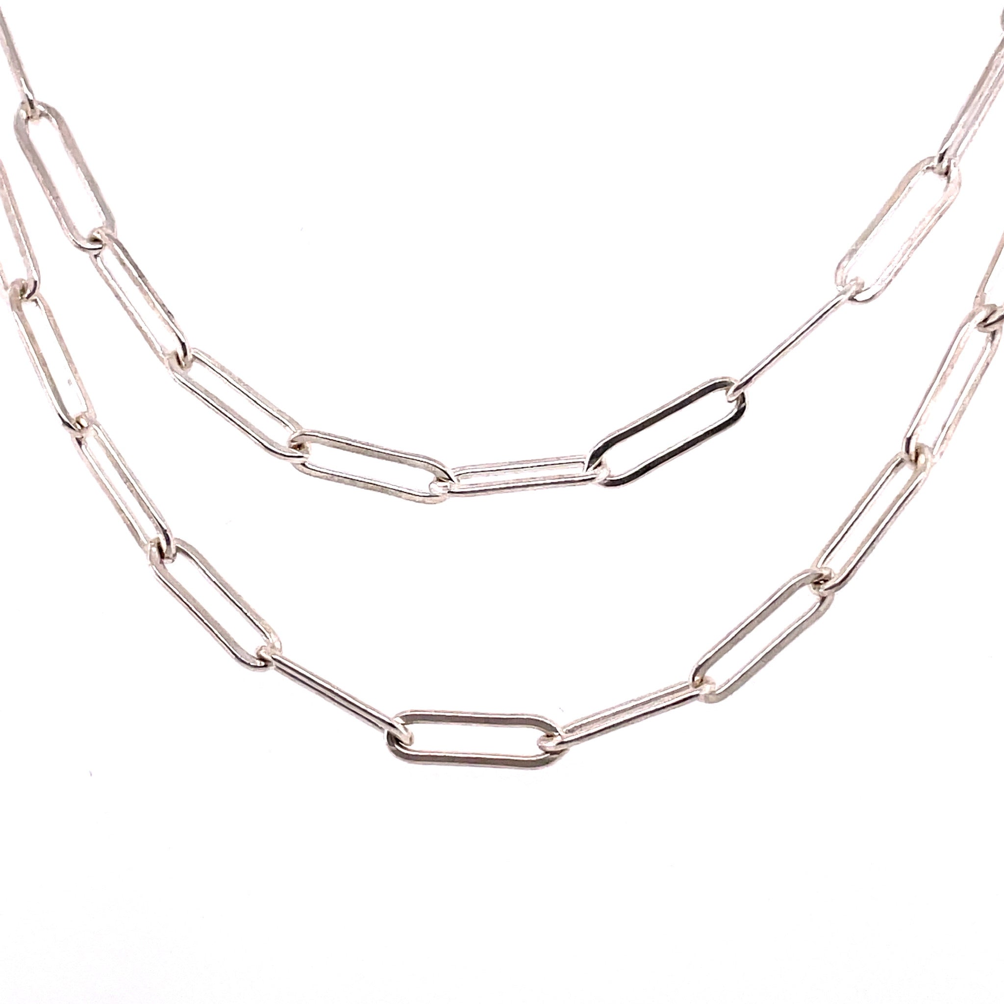 Gold Paperclip Chain Necklace by Hannah May Jewelry