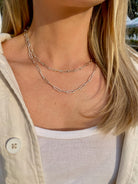 Gold Paperclip Chain Necklace by Hannah May Jewelry