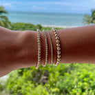 Gold Beaded Bracelet 2mm Hannah May Jewelry