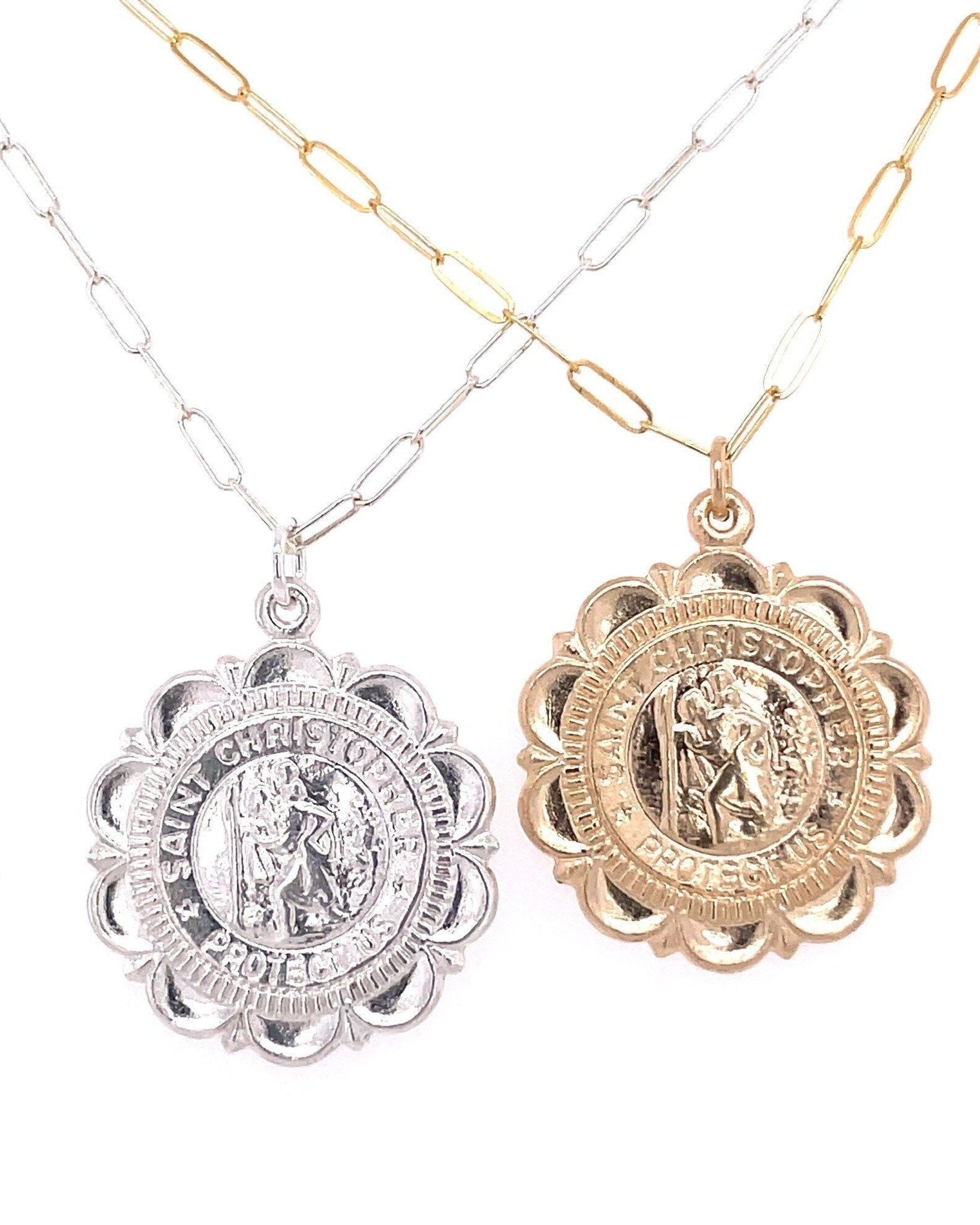 Large Gold Charm Necklace by Hannah May Jewelry