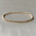 Gold Beaded Bracelet 2mm Hannah May Jewelry