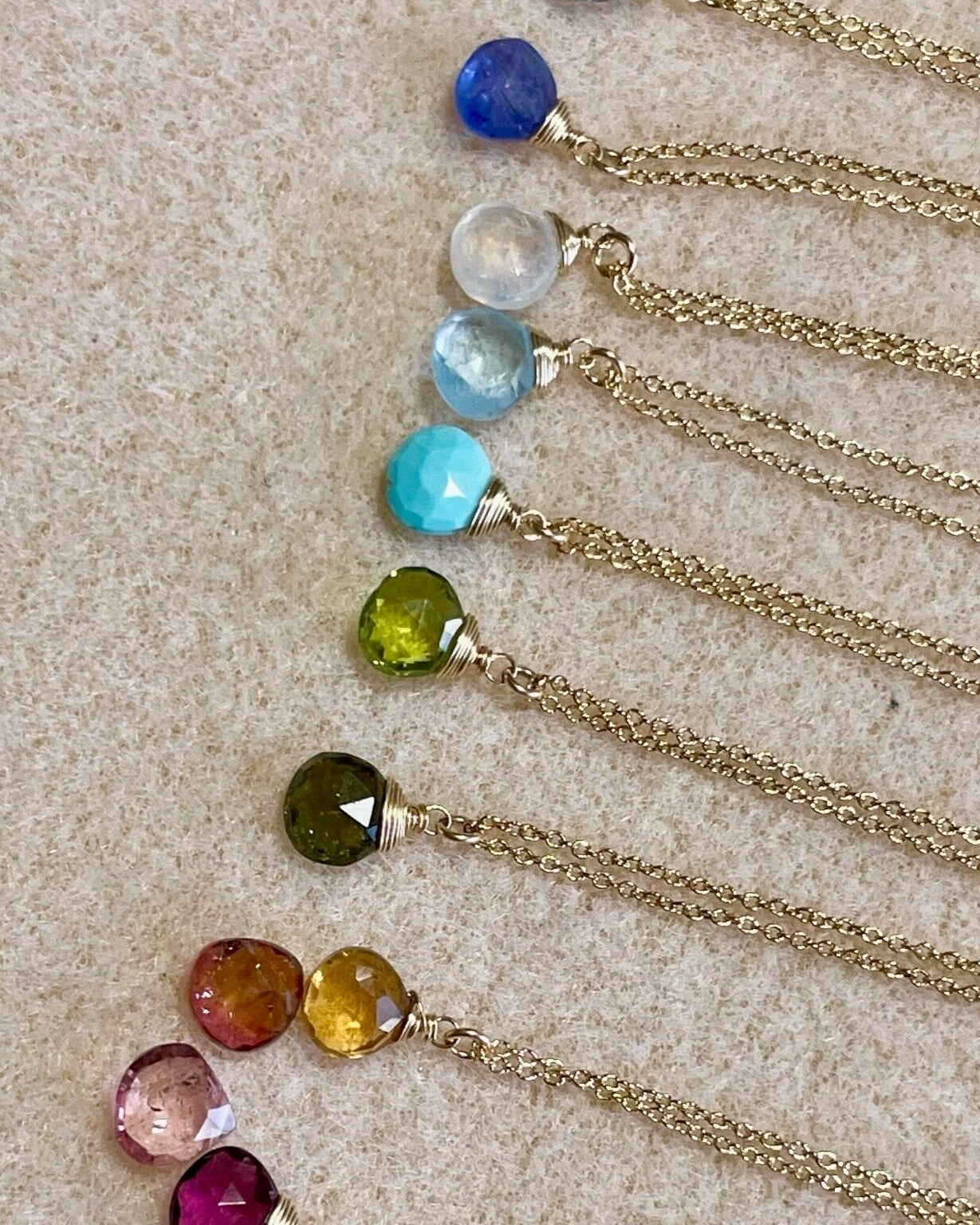 Peridot Necklace, August Birthstone Hannah May Jewelry