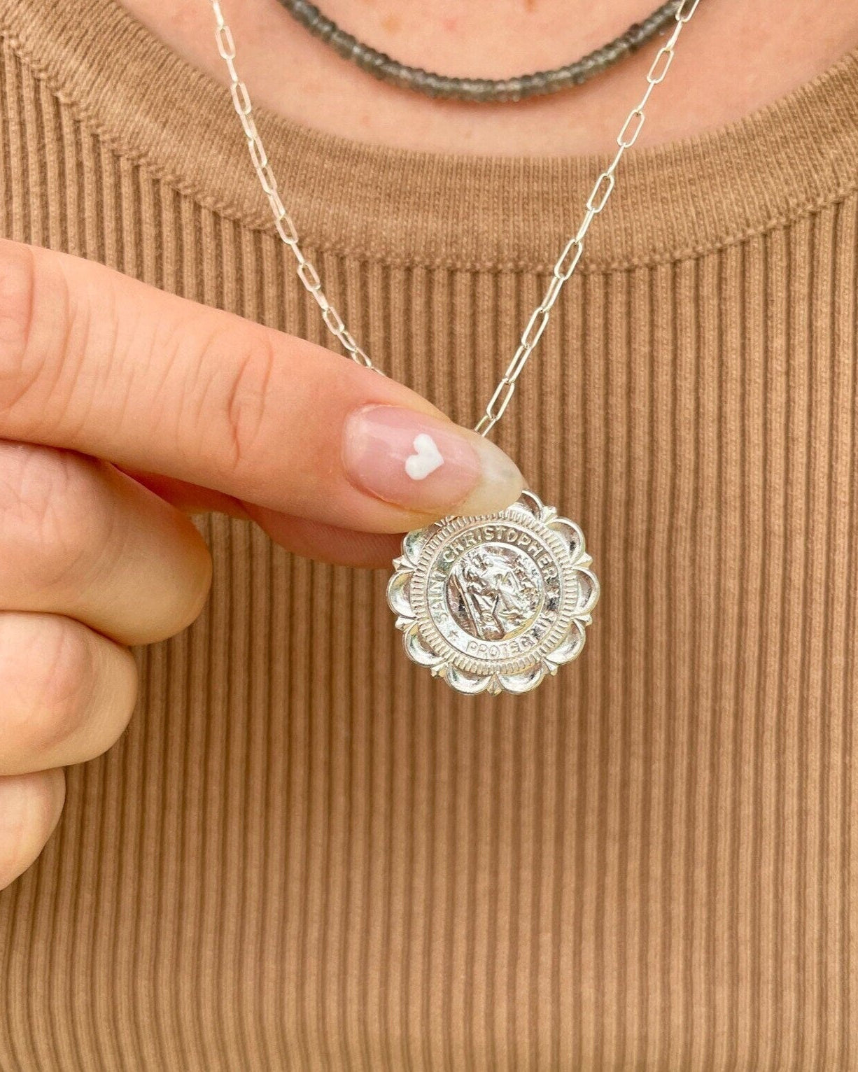 Large Gold Charm Necklace by Hannah May Jewelry