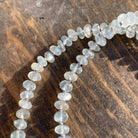 White Moonstone Silk Knotted Necklace Hannah May Jewelry