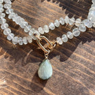 White Moonstone Silk Knotted Necklace Hannah May Jewelry