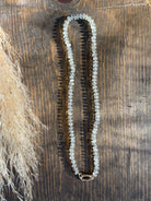 White Moonstone Silk Knotted Necklace Hannah May Jewelry